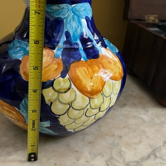 lovely vintage studio pottery majolica jug - Picture 6 of 7